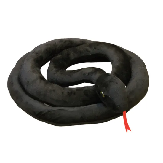 Plush Black Snake Mascot 110 cm Pliušiniai žaislai