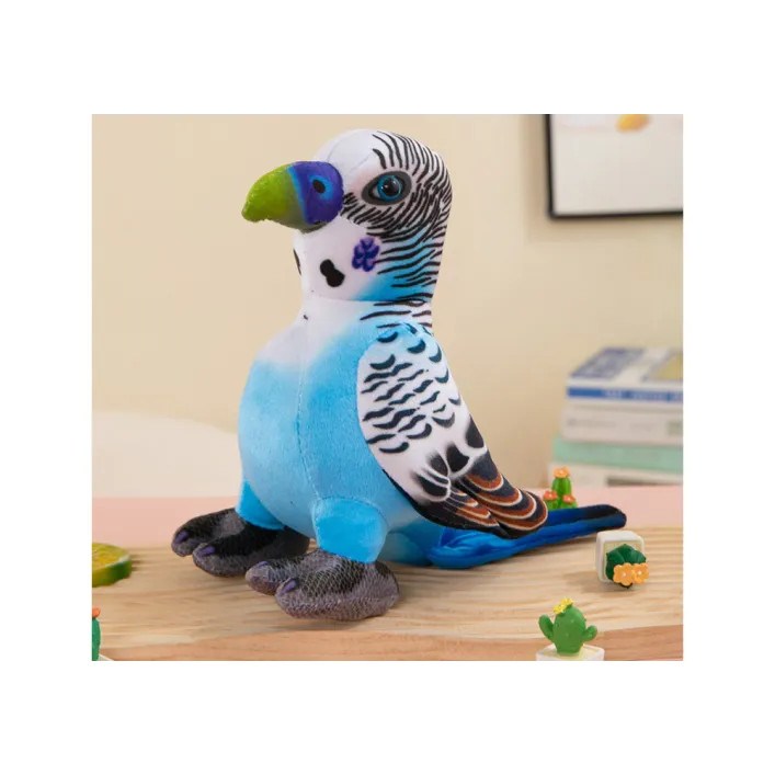 Plush Blue Parrot Mascot 20 cm Plīša rotaļlietas