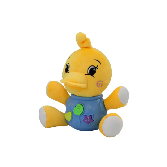 Plush Duck Interactive Plush Yellow Playing 19 cm Plīša rotaļlietas