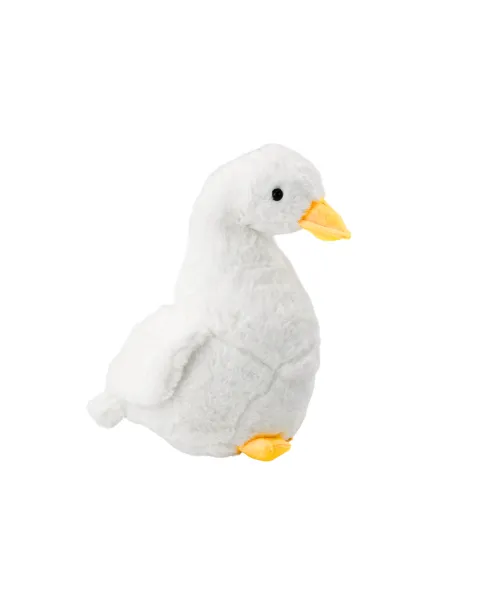 Balta plīša zoss, 40 cm