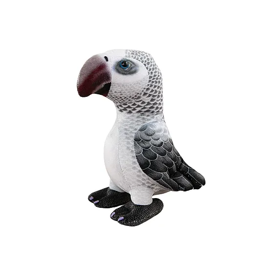 Plush Gray Parrot Mascot 20 cm Plīša rotaļlietas