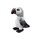 Plush Gray Parrot Mascot 20 cm Plīša rotaļlietas