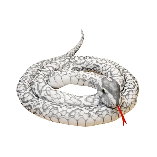 Plush Gray Snake Mascot 110 cm Plīša rotaļlietas
