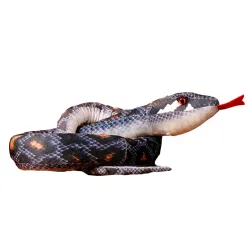 Pliša pelēks čūskas talismans 210 cm