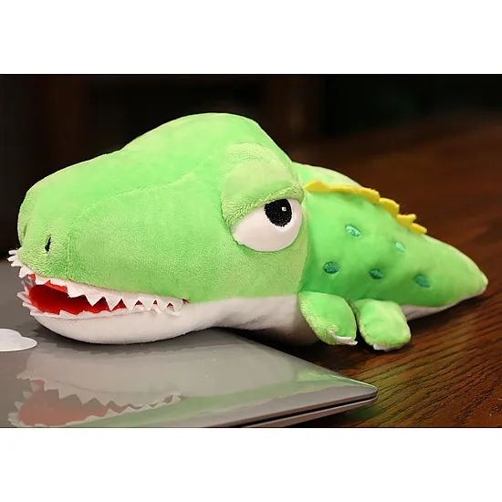 Plush green crocodile 30 cm