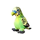Plush Green Parrot Mascot 20 cm Plīša rotaļlietas