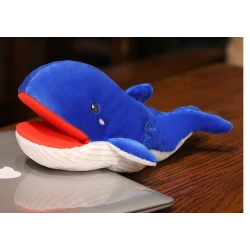 Plīša talismans Zilais valis lelle 30 cm