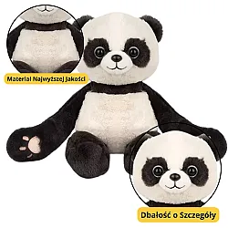 Plīša panda talismans ar magnētiem 23cm