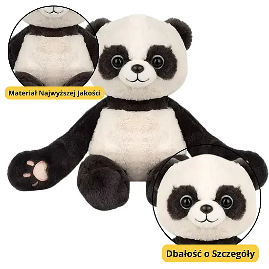Plush Mascot Cuddly Toy Panda With Magnets 23cm Plīša rotaļlietas