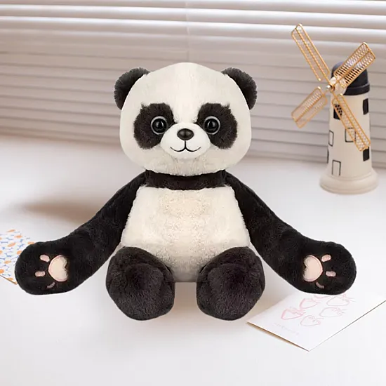 Plush Mascot Cuddly Toy Panda With Magnets 23cm Plīša rotaļlietas