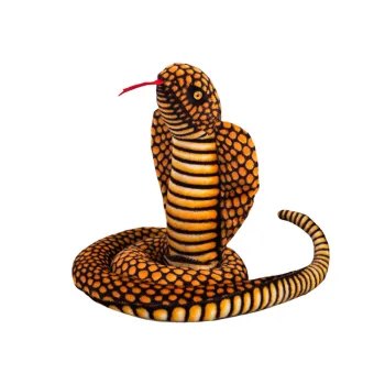 Brūna plīša čūska King Cobra, 100 cm