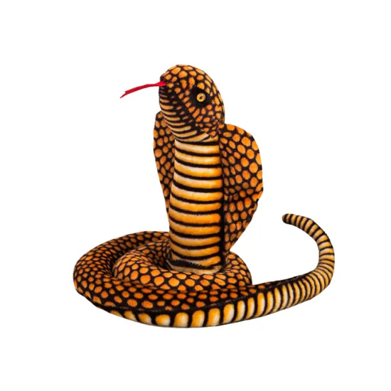Plush Mascot Snake King Cobra Brown 100 cm Plīša rotaļlietas