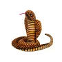 Brūna plīša čūska King Cobra, 100 cm