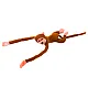 Plush Monkey Mascot with Sound, Light Brown 80 cm Plīša rotaļlietas