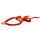 Plush Monkey Mascot with Sound, Orange 80 cm Plīša rotaļlietas