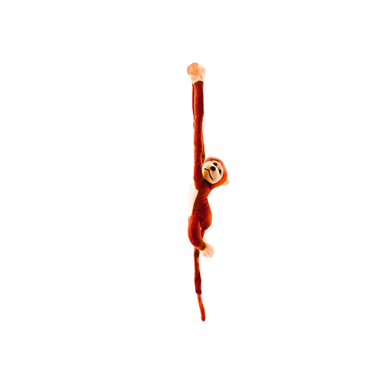 Plush Monkey Mascot with Sound, Orange 80 cm Plīša rotaļlietas