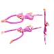 Plush Monkey Mascot with Sound, Pink 80 cm Plīša rotaļlietas