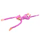 Plush Monkey Mascot with Sound, Pink 80 cm Plīša rotaļlietas