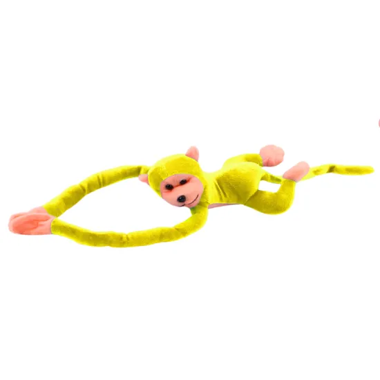 Plush Monkey Mascot with Sound, Yellow 80 cm Plīša rotaļlietas