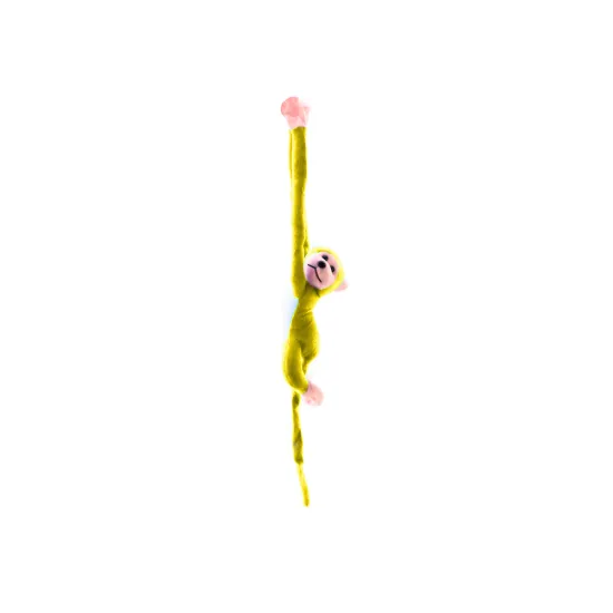 Plush Monkey Mascot with Sound, Yellow 80 cm Plīša rotaļlietas