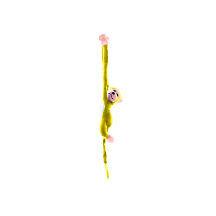 Plush Monkey Mascot with Sound, Yellow 80 cm Plīša rotaļlietas