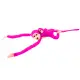 Plush Monkey with Baby Mascot, Dark Pink, with Sound 70 cm Plīša rotaļlietas