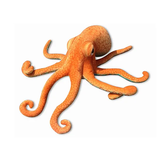 Plush Octopus Plushie Mascot Orange 55cm Plīša rotaļlietas