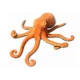 Plush Octopus Plushie Mascot Orange 55cm Plīša rotaļlietas