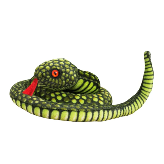 Plush Snake Mascot Light Green 100 cm Plīša rotaļlietas