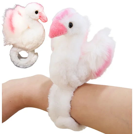 Plush Swan Mascot Wristband Bracelet Hand White Plush toys