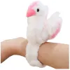 Plush Swan Mascot Wristband Bracelet Hand White Plīša rotaļlietas