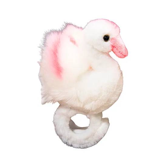 Plush Swan Mascot Wristband Bracelet Hand White Plush toys