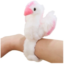 Plīša gulbju talismanu rokassprādze Rokas balta