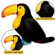 Plush Toy Plushie Toucan Black 25cm Plīša rotaļlietas
