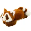 Plush Toy Raccoon Brown Lying 30cm Plīša rotaļlietas
