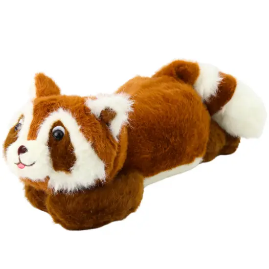 Plush Toy Raccoon Brown Lying 30cm Plīša rotaļlietas