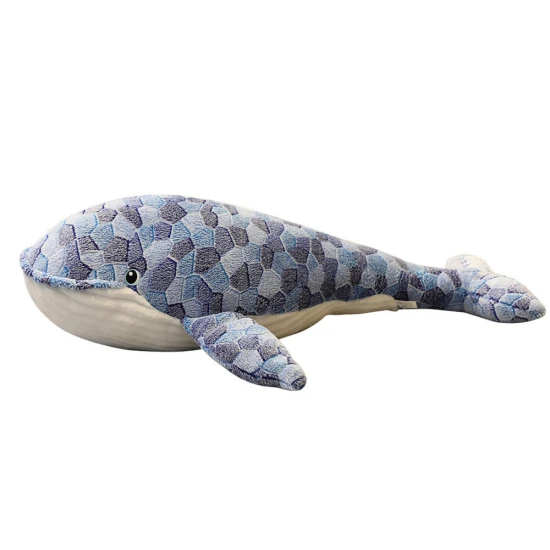 Plush Whale Mascot Gray 90 cm Plīša rotaļlietas