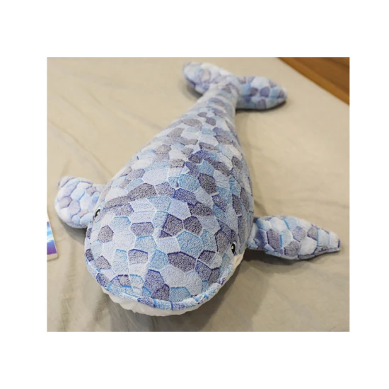 Plush Whale Mascot Gray 90 cm Plīša rotaļlietas