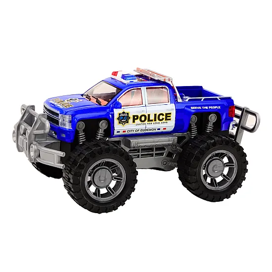 Police Car Pickup Blue Off-Road Police Vehicle Leluautot
