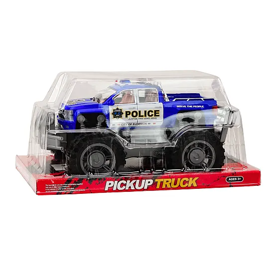 Police Car Pickup Blue Off-Road Police Vehicle Leluautot