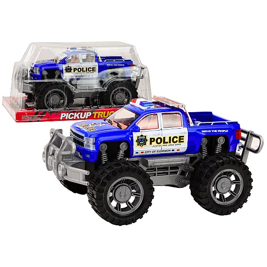 Police Car Pickup Blue Off-Road Police Vehicle Leluautot