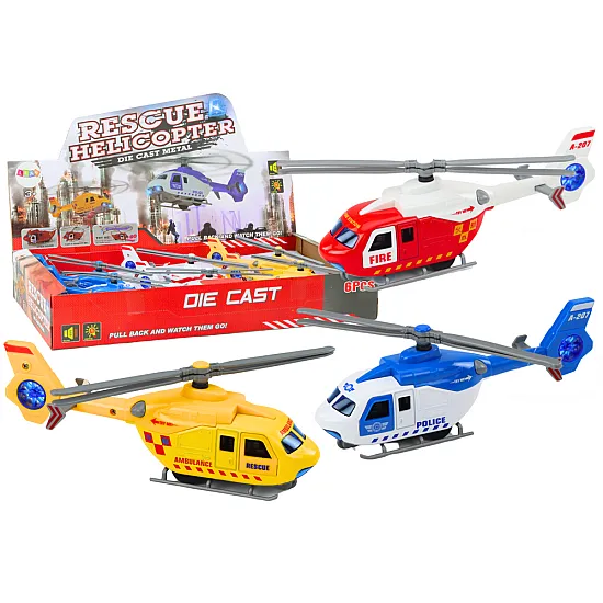 Police Fire Rescue Helicopter Metal Drive Opening Door Leluautot