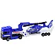 Police Rescue Car Boat Truck Helicopter Blue Set Samochody-zabawki