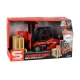 Red Forklift 1:16 Moving Forks Sounds Lights Rotaļlietu automašīnas