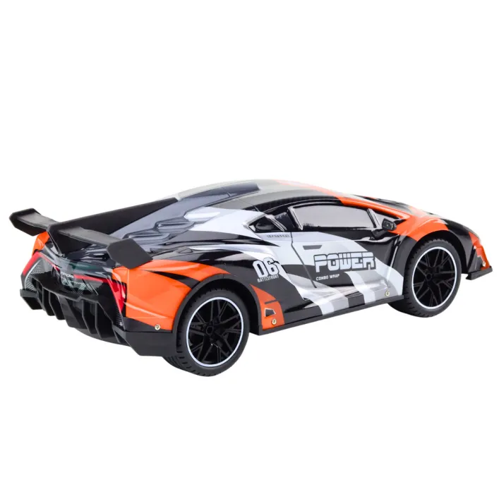 Remote Controlled Sports Car RC 1:10 Orange Speed ​​up to 25 km/h Rotaļlietu automašīnas