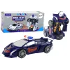 Robot Car Police Navy Blue 2in1 Transformation Rotaļlietu automašīnas