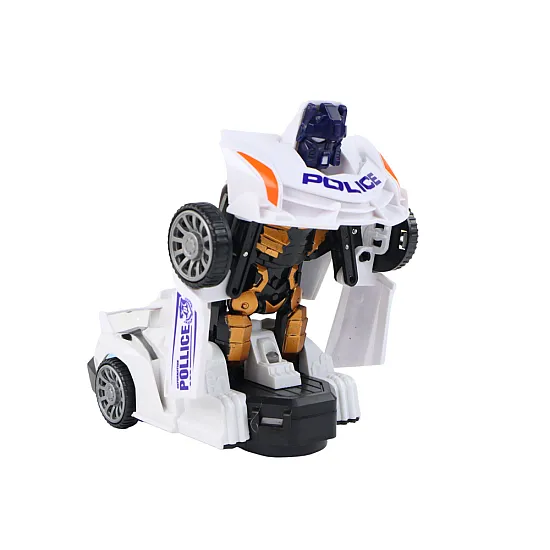 Robot Car Police White 2in1 Transformation Toy cars