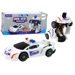 Robot car police white 2in1 transformation