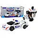 Robot Car Police White 2in1 Transformation Toy cars