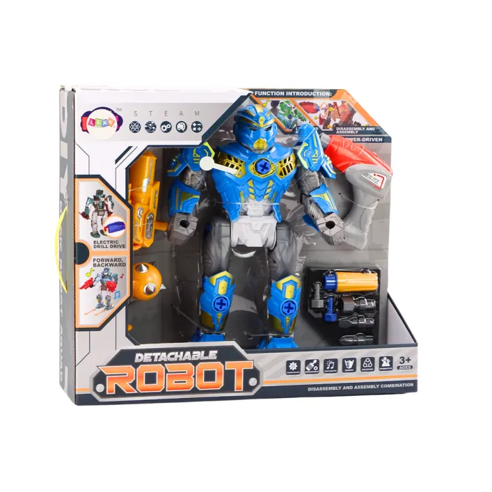 Saliekamais zilais robots